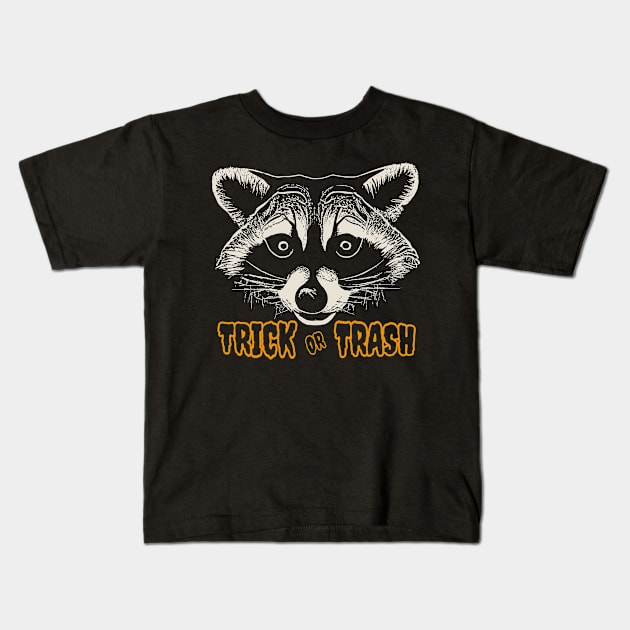 trick-or-trash Kids T-Shirt by Mas To